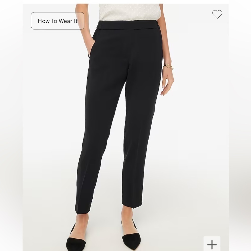 J Crew Jamie Pants Black Dressy